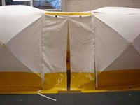 2x250 ihopsättbara tält Elskåp