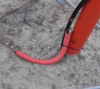 Grounding with Safetrack Brazing pin on fire hydrant