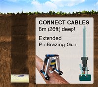 deep hole pinbrazing cable connection