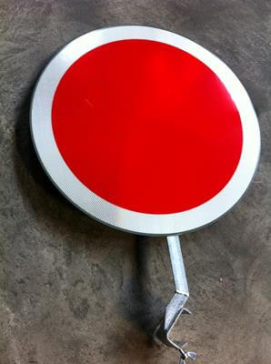 Stop sign Double Ø650, red/white