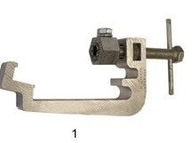 Track clamp (temp rail bond) 110-125/135-150mm *Extended